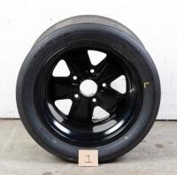 911 RSR: A set of 1973 Porsche 911 2.8 RSR, IROC or 3.0 Litre RS black FUCHS wheels. Front 9 x15, Rear 11 x 15 - 2