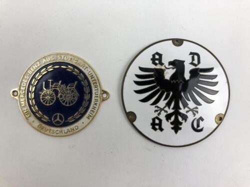 GERMAN/MERCEDES-BENZ: Two German car badges. Mercedes-Benz Stuttgart car badge