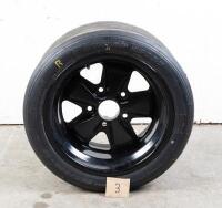 911 RSR: A set of 1973 Porsche 911 2.8 RSR, IROC or 3.0 Litre RS black FUCHS wheels. Front 9 x15, Rear 11 x 15 - 12