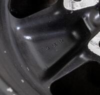 911 RSR: A set of 1973 Porsche 911 2.8 RSR, IROC or 3.0 Litre RS black FUCHS wheels. Front 9 x15, Rear 11 x 15 - 14