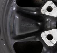 911 RSR: A set of 1973 Porsche 911 2.8 RSR, IROC or 3.0 Litre RS black FUCHS wheels. Front 9 x15, Rear 11 x 15 - 15