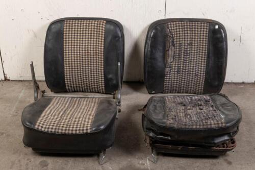 PORSCHE: A set of early Porsche 911 'Houndstooth' front seats, most require reupholstery