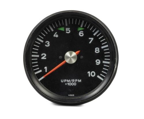 PORSCHE: A nice VDO Porsche factory 10,000RPM gauge suited to Porsche 911 RS/RSR/Turbo models, date stamped 5.73.