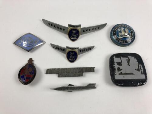 BRITISH CAR MANUFACTURERS: A collection of badges from Riley, Sunbeam, Vauxhall