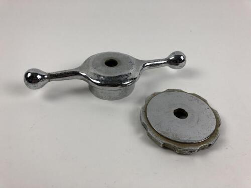 RADIATOR CAPS: Two chrome radiator caps