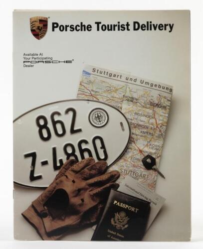TOURIST DELIVERY: A 1987 'Porsche Tourist Delivery' brochure and folder