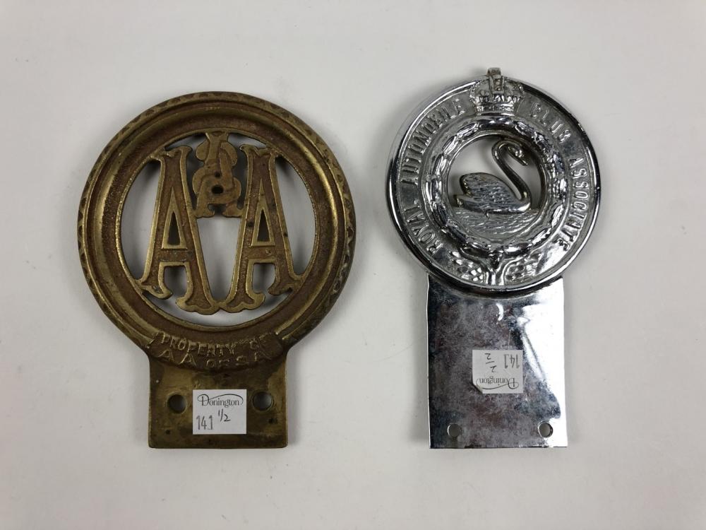 S.A/W.A Two Australian car club badges from S.A and W.A. With
