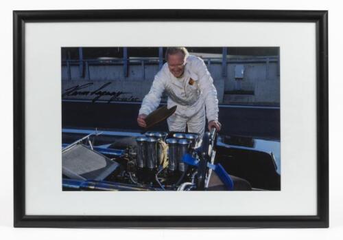 LAGAAY: A colour picture featuring Porsche Chief Designer Harm Lagaay. Harm Lagaay signature