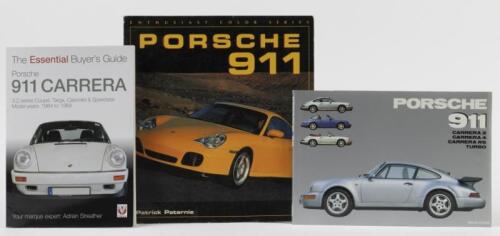 PORSCHE: Three softcover books detailing PORSCHE. 'PORSCHE 911 - CARRERA 2 CARRERA 4 CARRERA RS TURBO', text by Stefano Pasini, published 1992 by Automobilia
