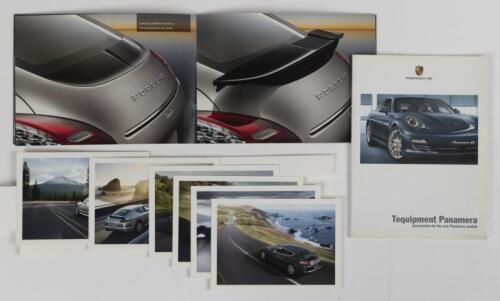 PANAMERA: Three Porsche Panamera sales brochures. 2008 Panamera brochure & Panamera postcards