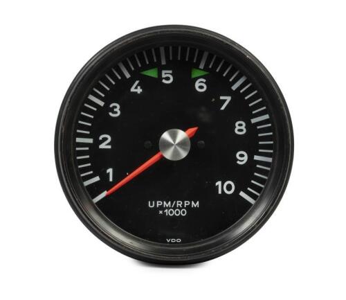 PORSCHE: A nice VDO Porsche factory 10,000RPM gauge suited to Porsche 911 RS/RSR/Turbo models, date stamped 10.73.