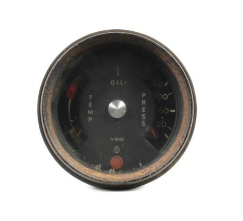 PORSCHE: A VDO Porsche oil temperature/pressure gauge, for Porsche 911/912 part number '911 641 108 00'