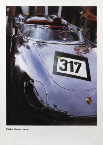 PORSCHE PRINTS: A Limited Edition set of Porsche prints as produced by Porsche Design Studio artists. Numbered 245/500. CoA signed by Porsche Design Studio artists