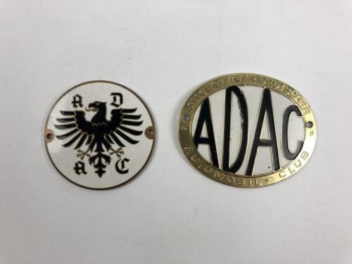 GERMAN: Two German 'Allegemeiner Deutscher Automobil Club' car club badges