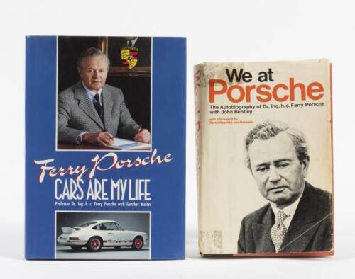 PORSCHE BIOGRAPHY: Two hardcover Porsche biographies. 'Ferry Porsche - CARS ARE MY LIFE' by Professor Dr. Ing. h.c. Ferry Porsche with Gunther Molter