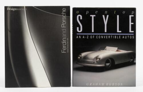 PORSCHE DESIGN: Two publications detailing Porsche design. 'Ferdinand Porsche: Design Dynasty 1900-1998' softcover book by The Design Museum