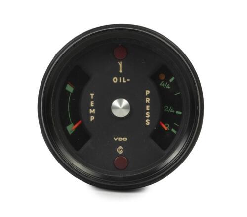 PORSCHE GAUGE: A VDO Porsche dual oil temp/pressure gauge part number '911 641 104 00'