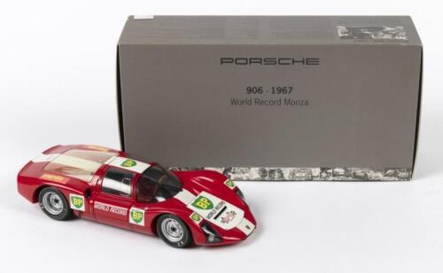 906: A Paul's Model Art/MINICHAMPS 1967 Porsche 906 in World Record Monza livery