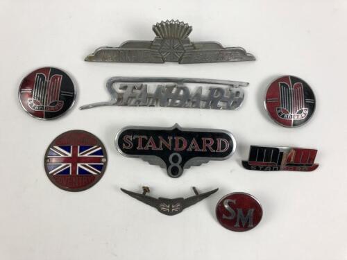 STANDARD: A group of Standard car badges