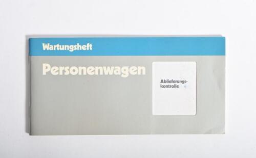 MERCEDES-BENZ: A 1980s Mercedes-BENZ range service booklet, mint and unused complete with service stickers. German text