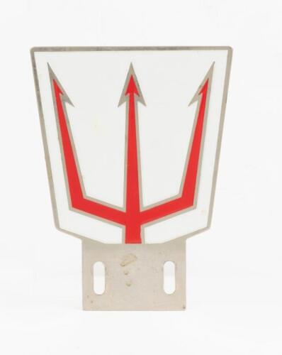 SHELL NEPTUNE OIL: A rare Trident car grill badge, believed to be produced by Shell Neptune Oil