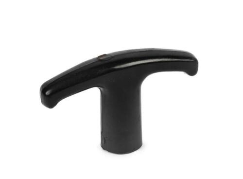 PORSCHE: A Porsche black plastic handle for hood/deck release part number 901.552.813.20