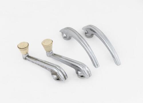 356: A set of original Porsche 356 and Pre-A window winder and door handles