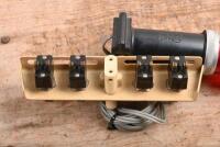 PANEL SWITCH: A new old stock British four switch panel with BARNACLE hazard warning light - 2