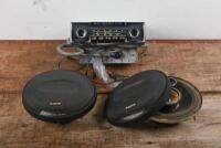 BECKER: A circa 1970s AM/FM Becker 'Europa II Stereo MU' suited to Mercedes, complete with 12 volt power pack along with Sanyo 3 way digital SP 2010