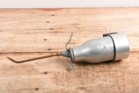 OIL BOTTLE: A 1920s - 1950s aluminium alloy 300 ML 'Reilang' oil bottle with bolt on base - 3