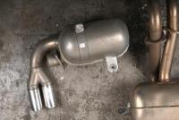 TESTAROSSA EXHAUST: An original Ferrari Testarossa exhaust muffler system with original chrome tailpipes - 3