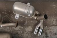 TESTAROSSA EXHAUST: An original Ferrari Testarossa exhaust muffler system with original chrome tailpipes - 4