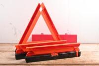 TRIANGLE: Three unused NARVA emergency warning triangles