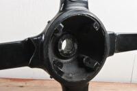 STEERING WHEEL: A Jaguar XK140 steering wheel with leather cover - 2