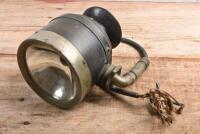 LAMP: An early Stadium spot lamp with rear view mirror and tube