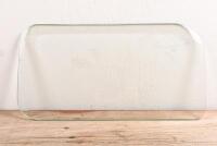 WIND DEFLECTOR: A vintage bevelled wind deflector on tempered glass