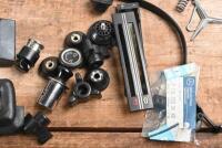MERCEDES-BENZ: A selection of Mercedes-Benz items. Rubber seals, accelerator pedal, side view mirror replacements (W116), variety of knobs (cigarette lighter, heater) & rear view mirror - 3
