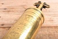 PYRENE FIRE EXTINGUISHER: A Pyrene brass fire extinguisher - 2