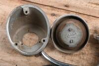 MG: A group of MG 'T' Series parts including door hinges, LUCAS dash light holder & three MG cast engine studs - 6