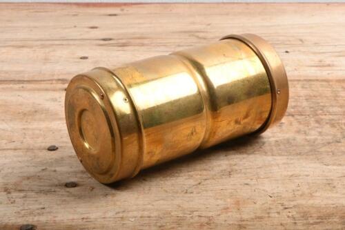 LUCAS: A 1920s Lucas No.12C brass light bulb holder, stamped JOSEPH LUCAS LTD SPARE BULBS BIRMINGHAM to side