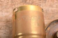LUCAS: A 1920s Lucas No.12C brass light bulb holder, stamped JOSEPH LUCAS LTD SPARE BULBS BIRMINGHAM to side - 4