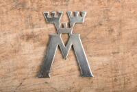 SWEDEN: A Swedish motoring chrome on brass badge featuring three crowns