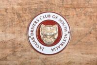 JAGUAR: A Jaguar drivers club of South Australia members grille badge with raised growling head