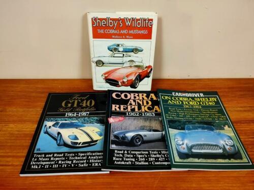 SHELBY: Four books relating to the Cobra, Shelby and Ford GT40