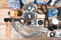 BMW: A box of BMW parts including two SKF hub units, belts, hoses, suspension parts, thermostat housing, bearing, pulleys and tools suited to&nbsp;E46 non M3 models.&nbsp; - 3