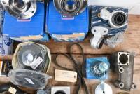 BMW: A box of BMW parts including two SKF hub units, belts, hoses, suspension parts, thermostat housing, bearing, pulleys and tools suited to&nbsp;E46 non M3 models.&nbsp; - 5