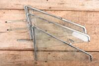 105/115: A pair of Alfa Romeo front quater light windows with chrome trimming suited to Alfa Romeo Giulia 105/ Giulia Nuova 115