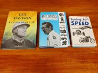IRVING / DAVISON: Three books relating to legendary Australians Phil Irving and Lex Davison - 2
