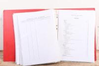 ALFA ROMEO: A folder containing photo copied version of the Alfa Romeo&nbsp;'Giulietta cars' shop manual 1954-1963 - 2