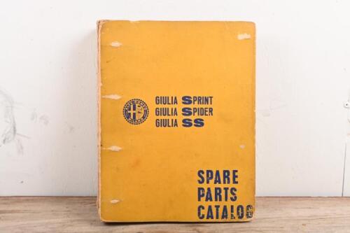 ALFA ROMEO: A Original folder bound Alfa Romeo Giulia Sprint, Spider, SS 1966 spare parts catalog. Printed in Italy.